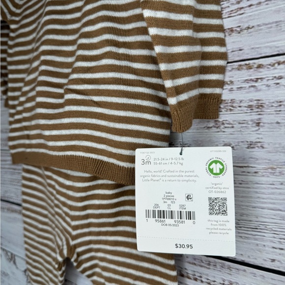 little planet by carter's unisex-baby organic cotton 2-piece Set. 3M - Picture 5 of 6